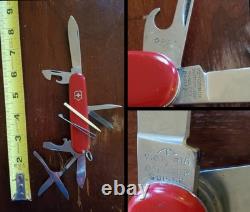 Vintage 9 Victorinox Swiss Army Knife 13 Tools Screwdrivers/Tweezers/Toothpick