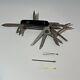 Vintage Hoffritz Victorinox Black Swiss Army Knife with15 Tools Plus 3 Extras