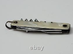 Vintage PRADEL France Swiss Army Style Pocket Knife mother of pearl