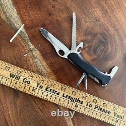 Vintage Rare VICTORINOX Swiss Army Knife Multi Tool Black
