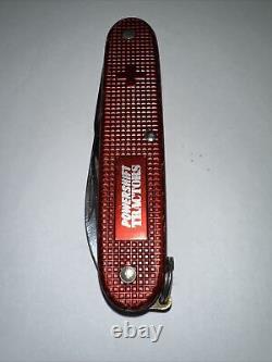 Vintage/Rare Victorinox Pioneer'76-'84 Red Alox Swiss Army Knife WithAdv