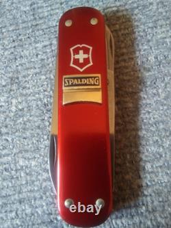 Vintage Rare Victorinox Swiss Army Money Clip Red Aluminum Alox Pocket Knife