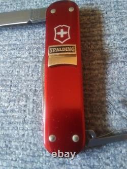 Vintage Rare Victorinox Swiss Army Money Clip Red Aluminum Alox Pocket Knife