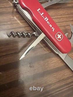 Vintage Rare Wenger LL Bean Swiss Army Knife In Original Box Nomad With Scaler