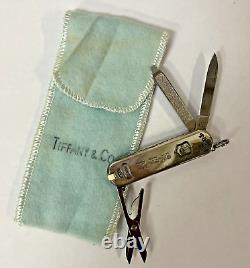 Vintage Sterling Silver Tiffany Co Victorinox Rostfrei Swiss Army Knife RHM