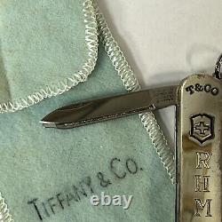 Vintage Sterling Silver Tiffany Co Victorinox Rostfrei Swiss Army Knife RHM