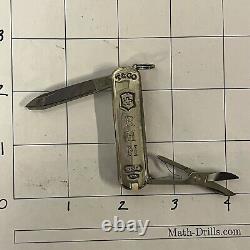 Vintage Sterling Silver Tiffany Co Victorinox Rostfrei Swiss Army Knife RHM