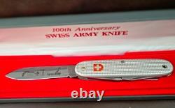 Vintage Swiss Army Knife-100th Anniversary Wenger Delemont withJahre Stamp