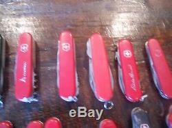 Vintage Swiss Army Knife Lot 54 Victorinox And Wenger Multi Tool Knives