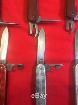 Vintage Swiss Army Knife Soldier Collection