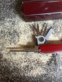 Vintage Swiss Army Knife Victorinox Champion Model 1.5793 With Box & Paper Diagram