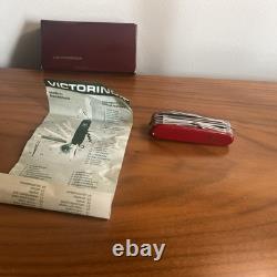Vintage Swiss Army Knife Victorinox Champion Model 1.5793 With Box & Paper Diagram