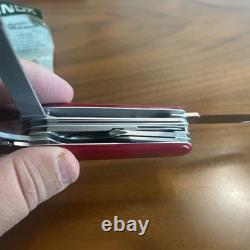 Vintage Swiss Army Knife Victorinox Champion Model 1.5793 With Box & Paper Diagram