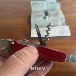 Vintage Swiss Army Knife Victorinox Champion Model 1.5793 With Box & Paper Diagram