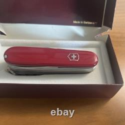 Vintage Swiss Army Knife Victorinox Champion Model 1.5793 With Box & Paper Diagram