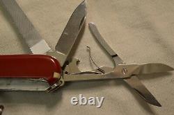 Vintage Swiss Army Knife Victorinox Leather Pouch And Miniture Sharping Steel