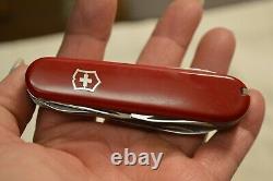 Vintage Swiss Army Knife Victorinox Leather Pouch And Miniture Sharping Steel