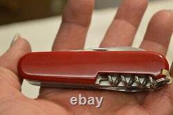 Vintage Swiss Army Knife Victorinox Leather Pouch And Miniture Sharping Steel