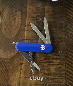 Vintage Swiss Army Knife Wenger Delemont Boeing Aircraft With Tin Case-RARE