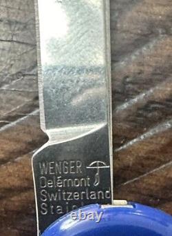 Vintage Swiss Army Knife Wenger Delemont Boeing Aircraft With Tin Case-RARE