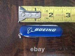 Vintage Swiss Army Knife Wenger Delemont Boeing Aircraft With Tin Case-RARE