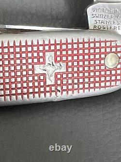 Vintage Swiss Victorinox Pioneer'76-'85 Red Alox Swiss Knife old cross