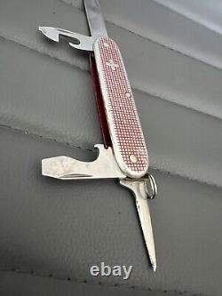 Vintage Swiss Victorinox Pioneer'76-'85 Red Alox Swiss Knife old cross