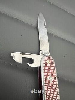 Vintage Swiss Victorinox Pioneer'76-'85 Red Alox Swiss Knife old cross