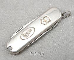 Vintage TIFFANY & CO Sterling Silver 18K Gold Swiss Army Folding Pocket Knife