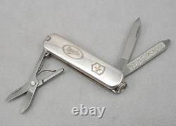 Vintage TIFFANY & CO Sterling Silver 18K Gold Swiss Army Folding Pocket Knife