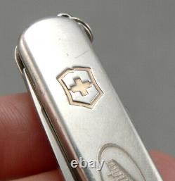 Vintage TIFFANY & CO Sterling Silver 18K Gold Swiss Army Folding Pocket Knife