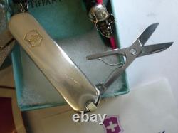 Vintage Tiffany Co Sterling Silver 750 18k Pocket Classic Knife Swiss Victorinox