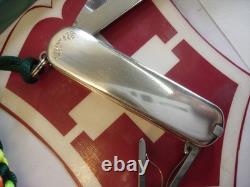 Vintage Tiffany Co Sterling Silver 750 18k Pocket Classic Knife Swiss Victorinox