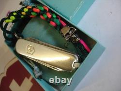 Vintage Tiffany Co Sterling Silver 750 18k Pocket Classic Knife Swiss Victorinox