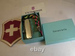 Vintage Tiffany Co Sterling Silver 750 18k Pocket Classic Knife Swiss Victorinox