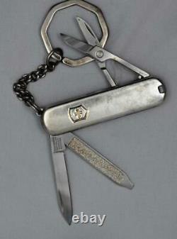 Vintage Tiffany & Co Swiss Army Knife Victorinox Sterling Silver 18K 925 750 box