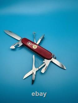Vintage VICTORINOX CLIMBER GOLD INLAY Swiss Army Knife Multi Tool 91mm RED