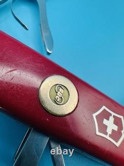 Vintage VICTORINOX CLIMBER GOLD INLAY Swiss Army Knife Multi Tool 91mm RED