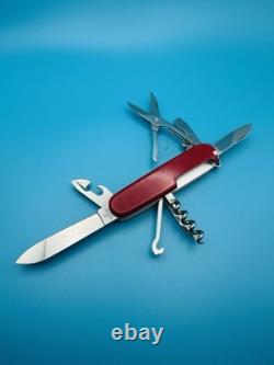 Vintage VICTORINOX CLIMBER GOLD INLAY Swiss Army Knife Multi Tool 91mm RED