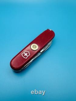 Vintage VICTORINOX CLIMBER GOLD INLAY Swiss Army Knife Multi Tool 91mm RED