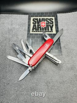 Vintage VICTORINOX Craftsman ROSTFREI Swiss Army Knife Multi Tool 91mm RED
