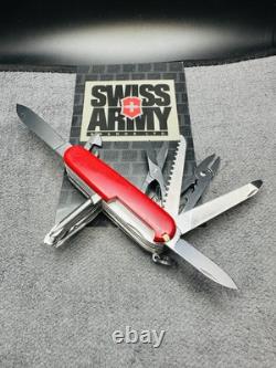 Vintage VICTORINOX Craftsman ROSTFREI Swiss Army Knife Multi Tool 91mm RED