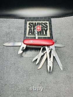 Vintage VICTORINOX Craftsman ROSTFREI Swiss Army Knife Multi Tool 91mm RED