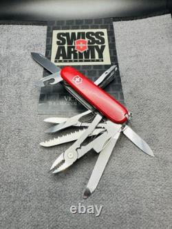 Vintage VICTORINOX Craftsman ROSTFREI Swiss Army Knife Multi Tool 91mm RED