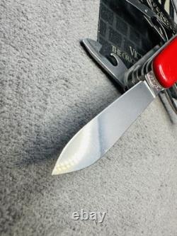 Vintage VICTORINOX Craftsman ROSTFREI Swiss Army Knife Multi Tool 91mm RED