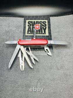 Vintage VICTORINOX Craftsman ROSTFREI Swiss Army Knife Multi Tool 91mm RED