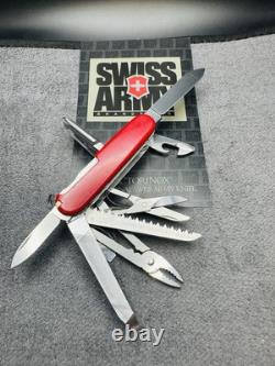 Vintage VICTORINOX Craftsman ROSTFREI Swiss Army Knife Multi Tool 91mm RED