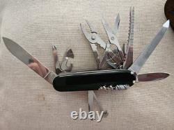 Vintage VICTORINOX OFFICIER SUISSE ARMY ROSTFREI MULTI-TOOL WithLeather Case