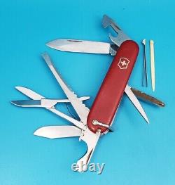 Vintage Victoria Victorinox Fisherman Swiss Army Knife Multi Tool! With Bail