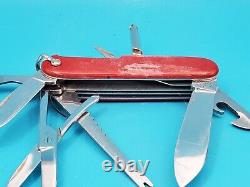 Vintage Victoria Victorinox Fisherman Swiss Army Knife Multi Tool! With Bail